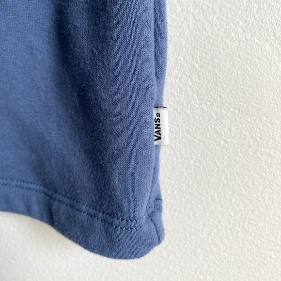 VANS "Vans Off The Wall" Blue embroidered Sweatshirt, Fleece inside Size XL - Picture 6 of 11